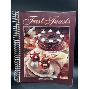 Fast Feasts Beta Sigma Phi Spiral Bound Cookbook Chocolate Cake Recipes